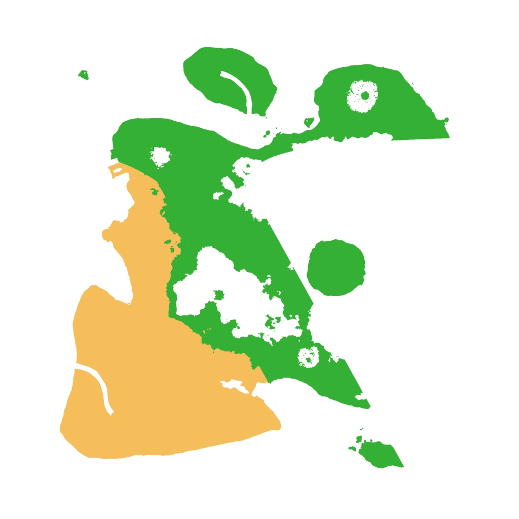 Biome Rust Map: Procedural Map, Size: 2500, Seed: 120405555