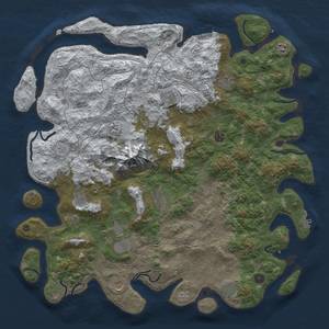 Thumbnail Rust Map: Procedural Map, Size: 5000, Seed: 237262, 20 Monuments