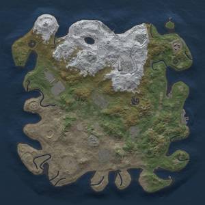 Thumbnail Rust Map: Procedural Map, Size: 3850, Seed: 741487413, 20 Monuments