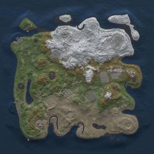 Thumbnail Rust Map: Procedural Map, Size: 3500, Seed: 35480, 18 Monuments