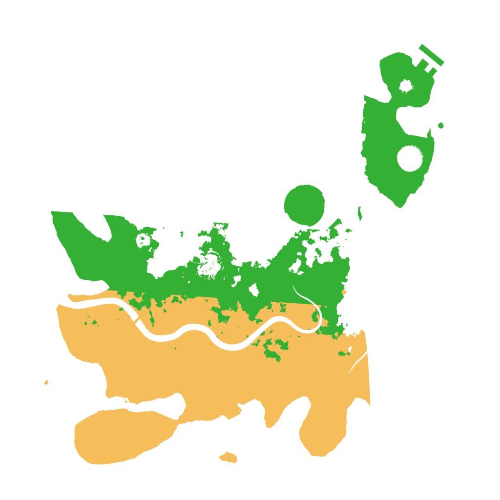 Biome Rust Map: Procedural Map, Size: 3500, Seed: 1830920628