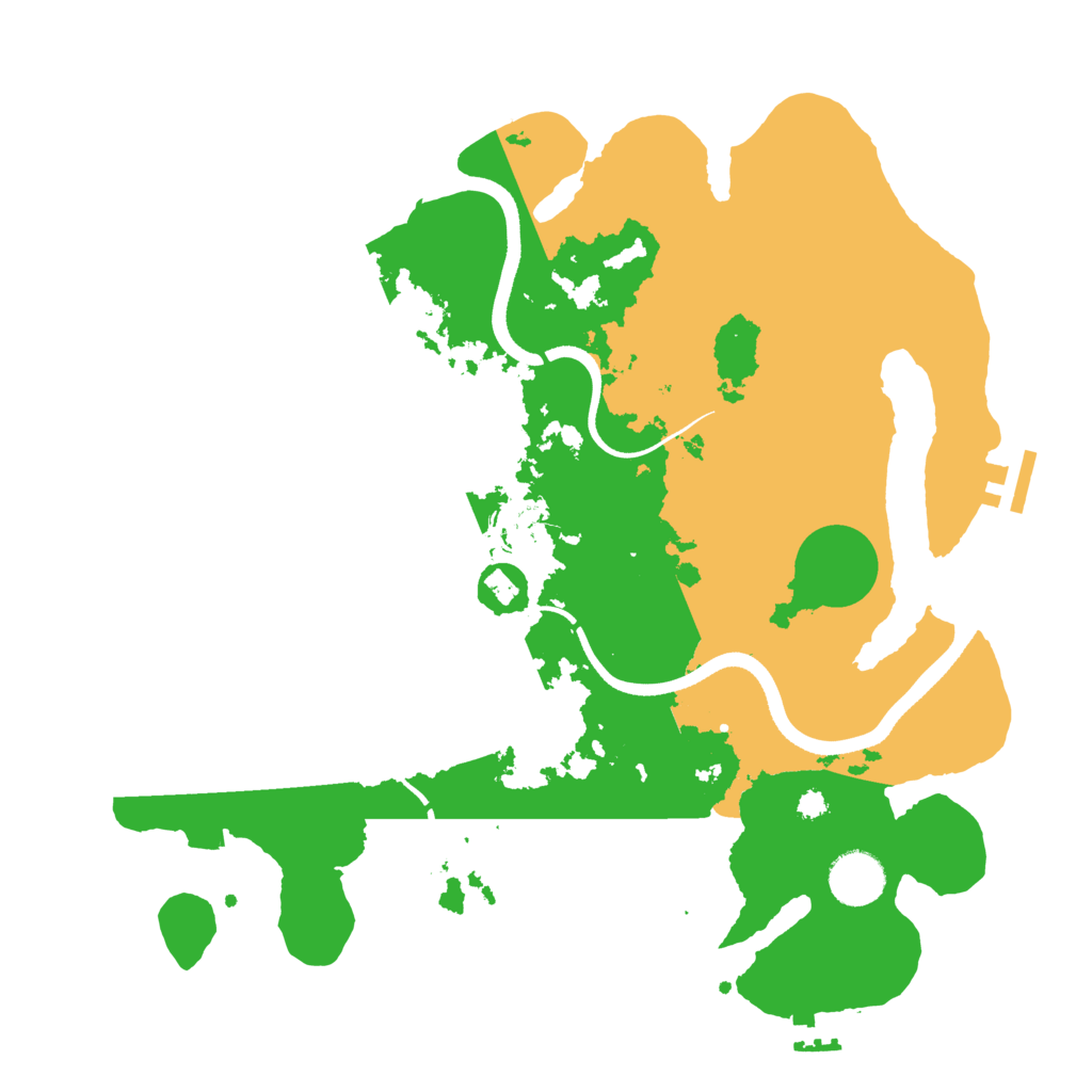 Biome Rust Map: Procedural Map, Size: 3500, Seed: 183867679
