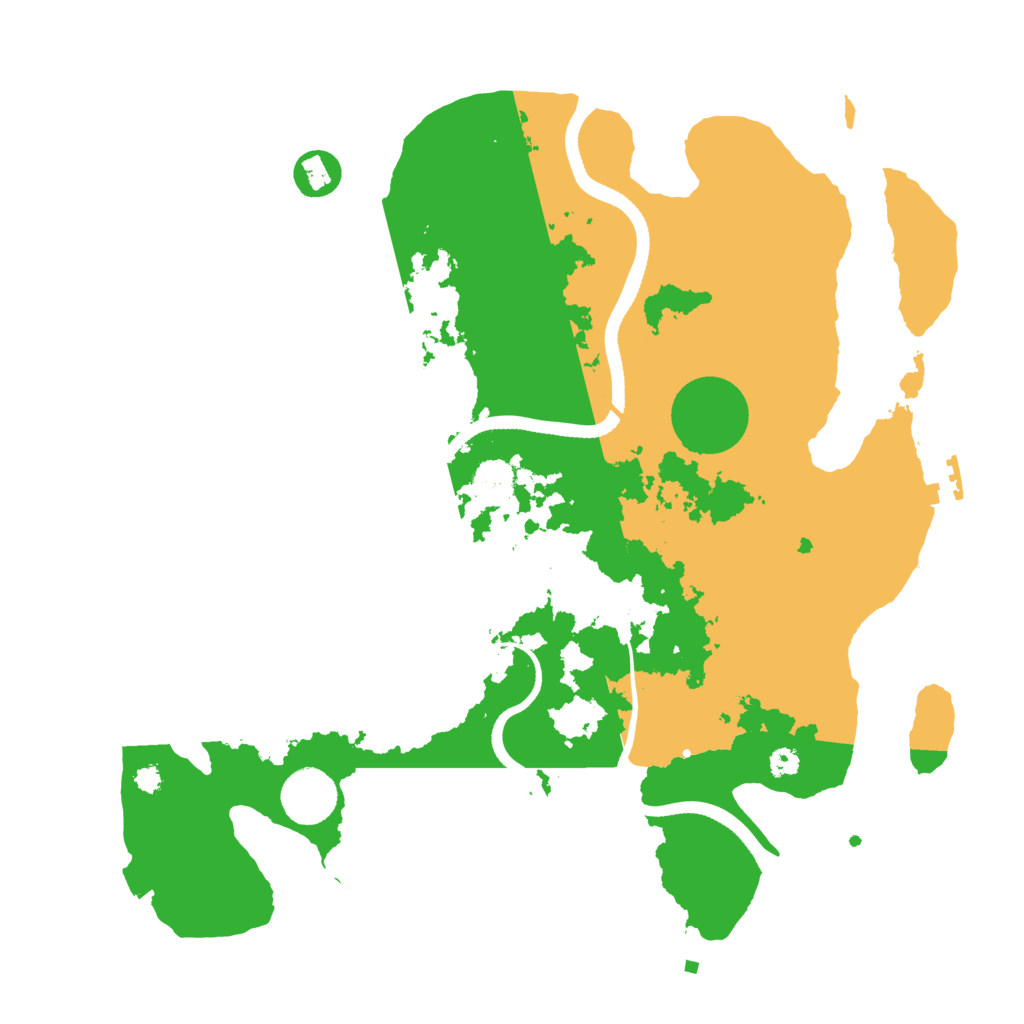 Biome Rust Map: Procedural Map, Size: 3500, Seed: 929752807