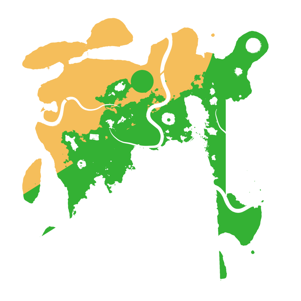 Biome Rust Map: Procedural Map, Size: 3500, Seed: 644862353