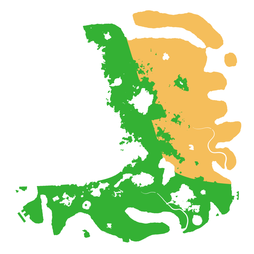Biome Rust Map: Procedural Map, Size: 4500, Seed: 383