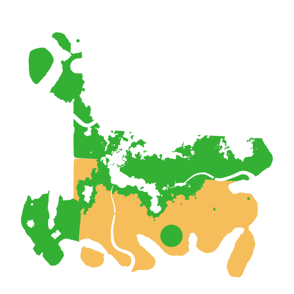 Biome Rust Map: Procedural Map, Size: 3500, Seed: 1628999343