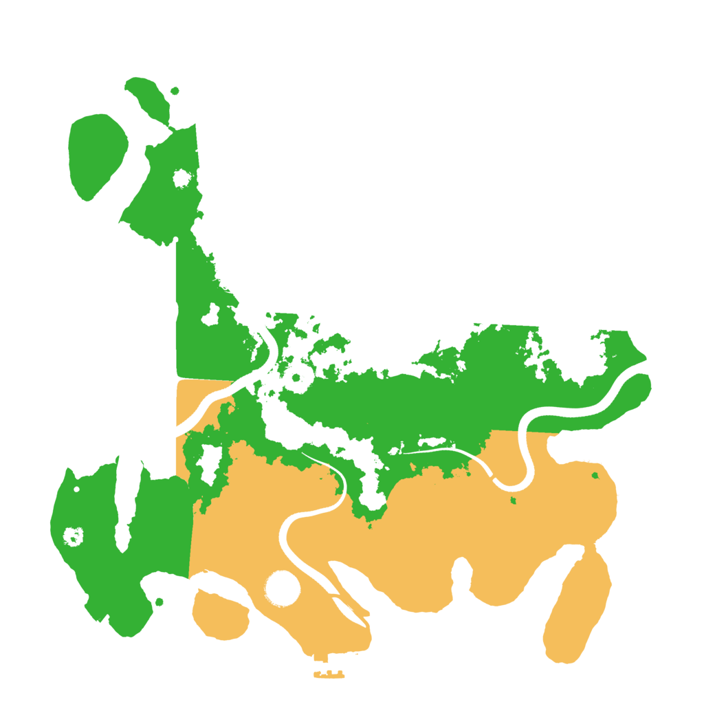 Biome Rust Map: Procedural Map, Size: 3500, Seed: 1628999343