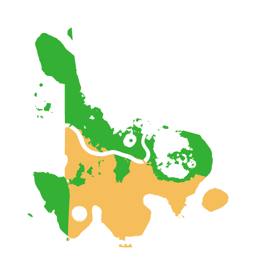 Biome Rust Map: Procedural Map, Size: 3000, Seed: 21999