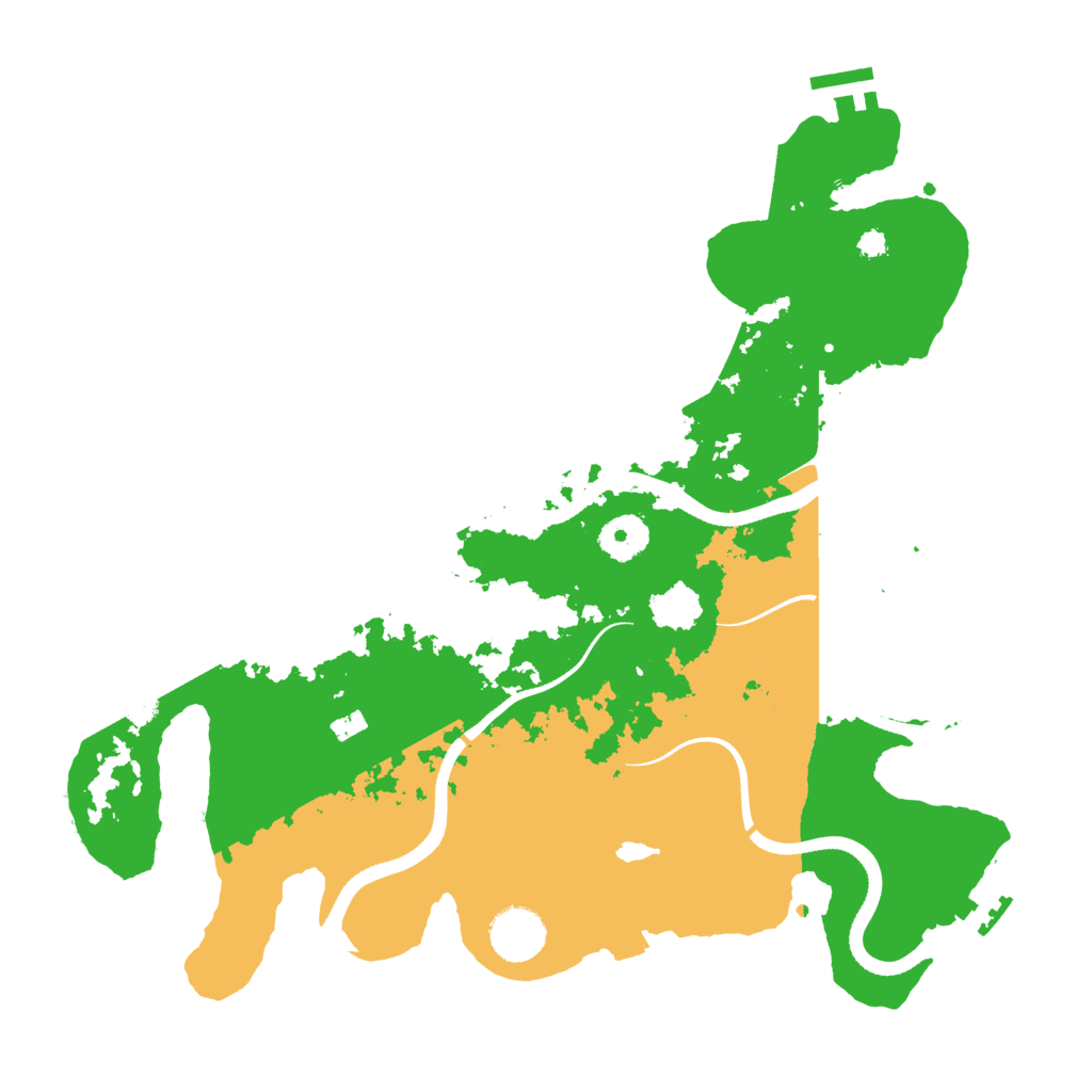 Biome Rust Map: Procedural Map, Size: 3500, Seed: 107730950
