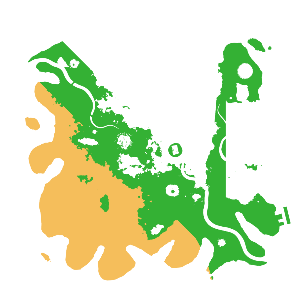 Biome Rust Map: Procedural Map, Size: 3500, Seed: 979797