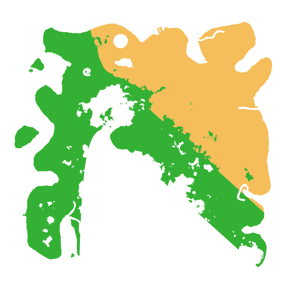 Biome Rust Map: Procedural Map, Size: 3700, Seed: 746684956