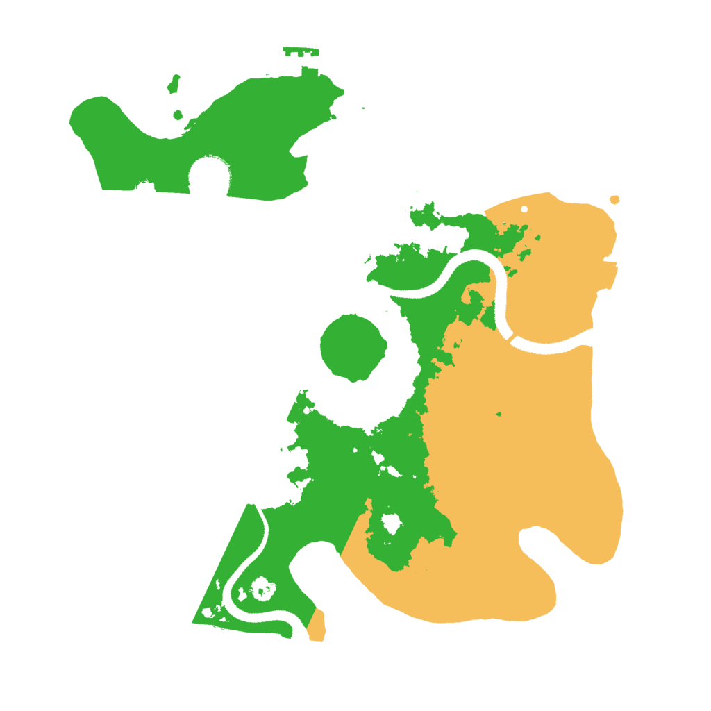 Biome Rust Map: Procedural Map, Size: 3000, Seed: 11939085