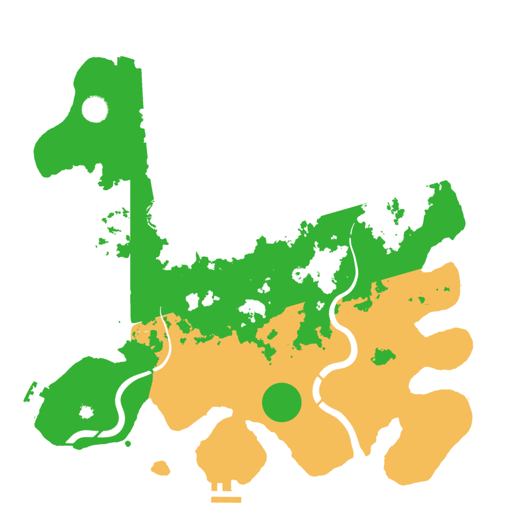 Biome Rust Map: Procedural Map, Size: 3500, Seed: 2043173987