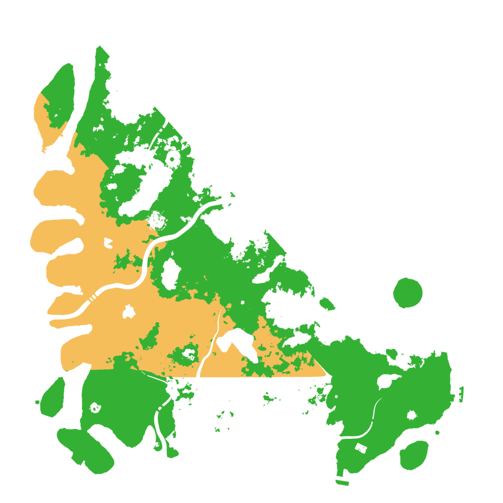 Biome Rust Map: Procedural Map, Size: 4800, Seed: 16661