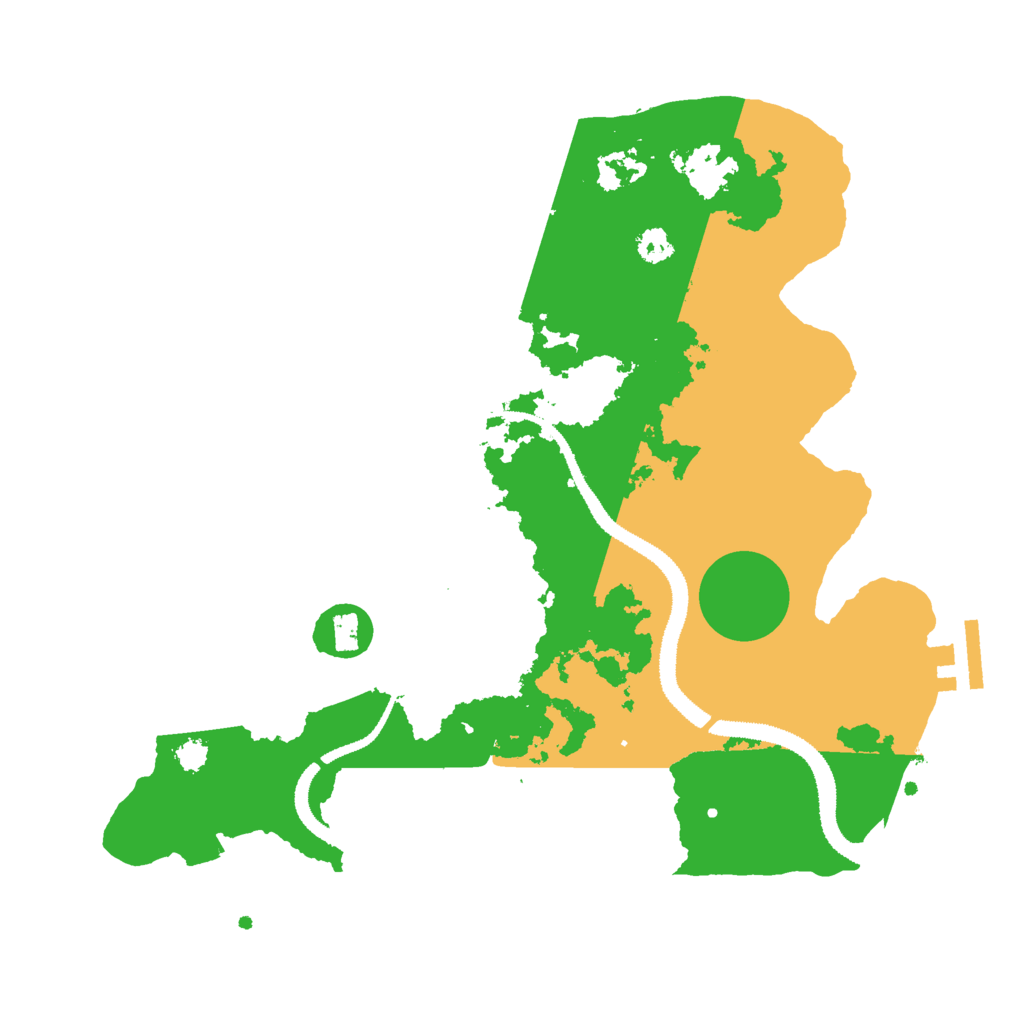 Biome Rust Map: Procedural Map, Size: 3000, Seed: 519360774