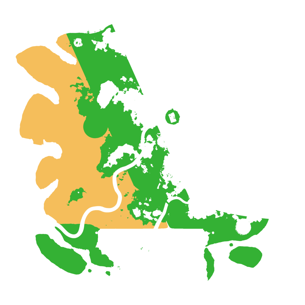 Biome Rust Map: Procedural Map, Size: 3500, Seed: 281337209