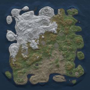 Thumbnail Rust Map: Procedural Map, Size: 4500, Seed: 2127322234, 20 Monuments