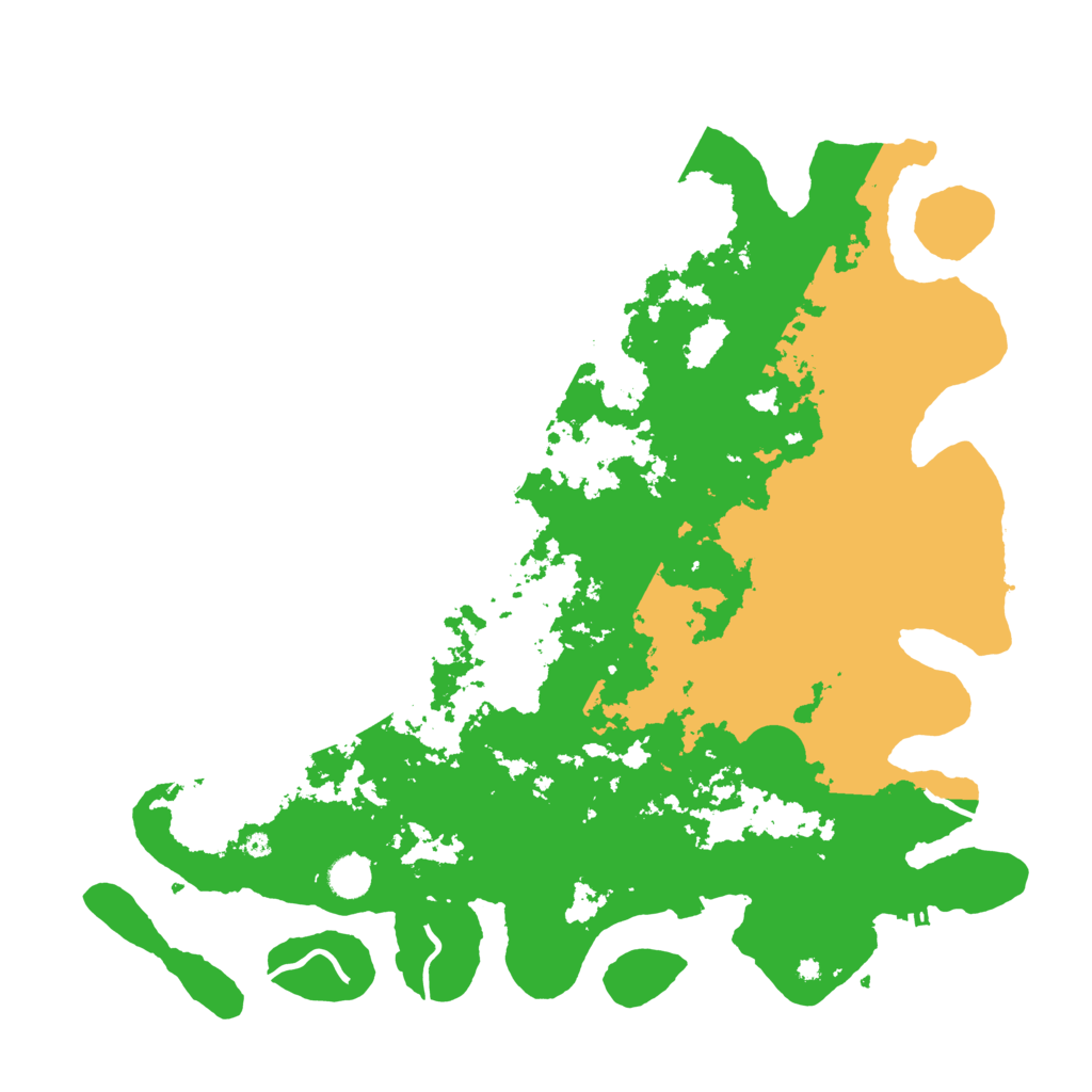 Biome Rust Map: Procedural Map, Size: 4500, Seed: 1521121315