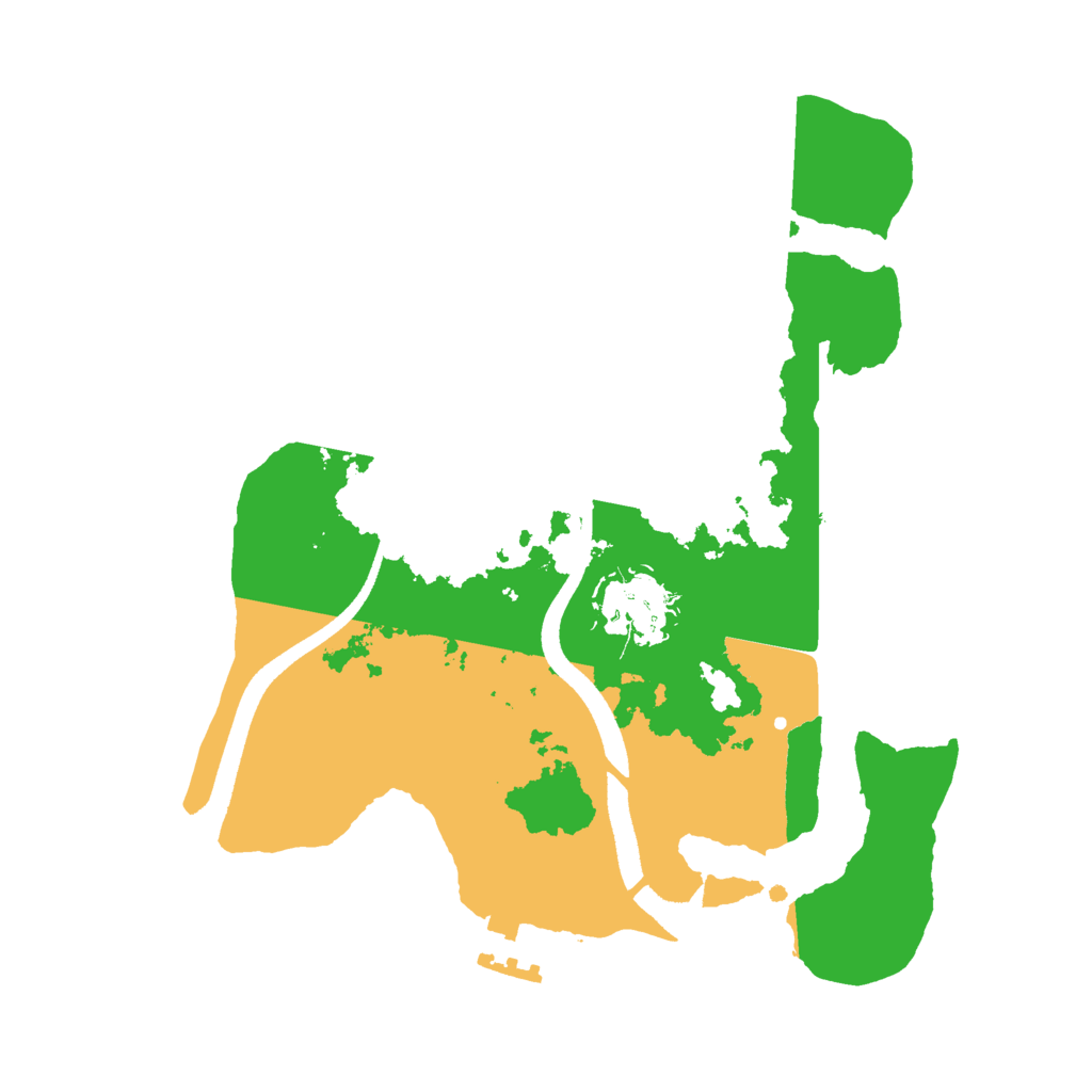 Biome Rust Map: Procedural Map, Size: 2500, Seed: 1412825207