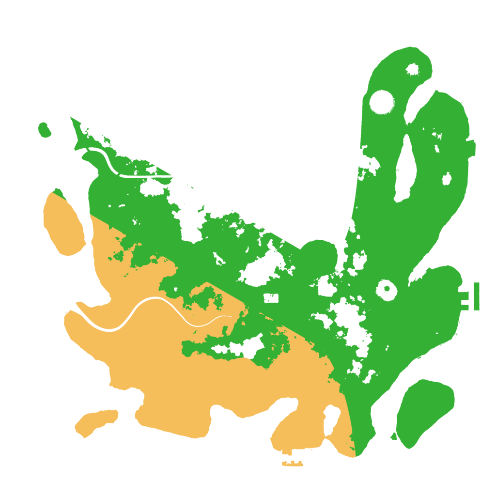 Biome Rust Map: Procedural Map, Size: 3600, Seed: 755884