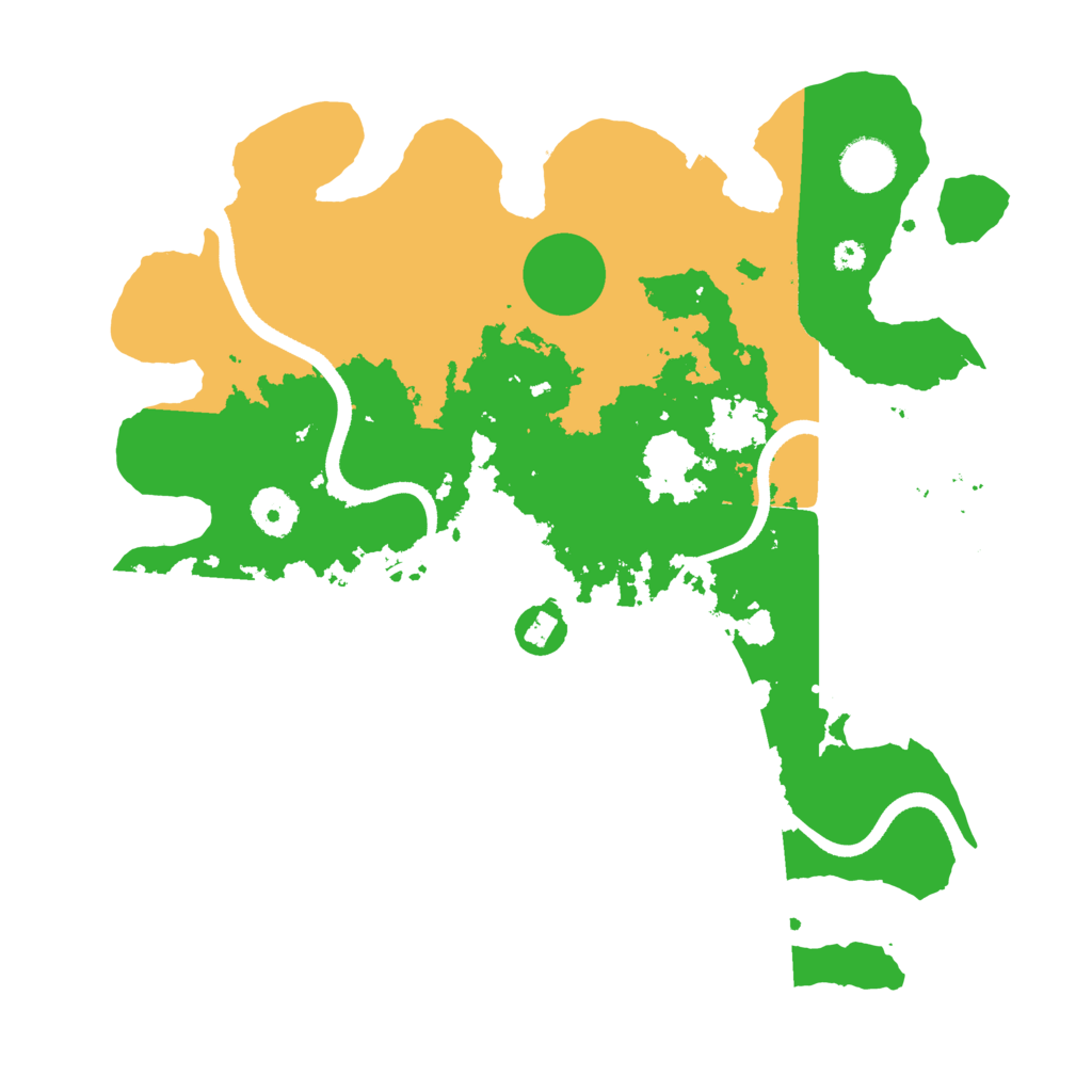 Biome Rust Map: Procedural Map, Size: 3500, Seed: 104768145