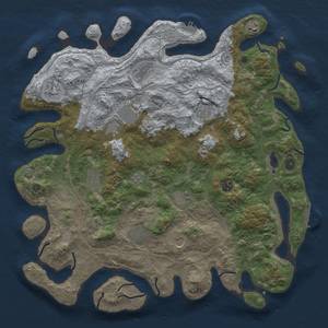 Thumbnail Rust Map: Procedural Map, Size: 4500, Seed: 1727349509, 18 Monuments