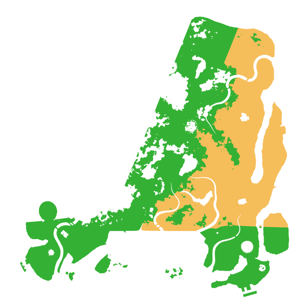 Biome Rust Map: Procedural Map, Size: 4500, Seed: 918674065