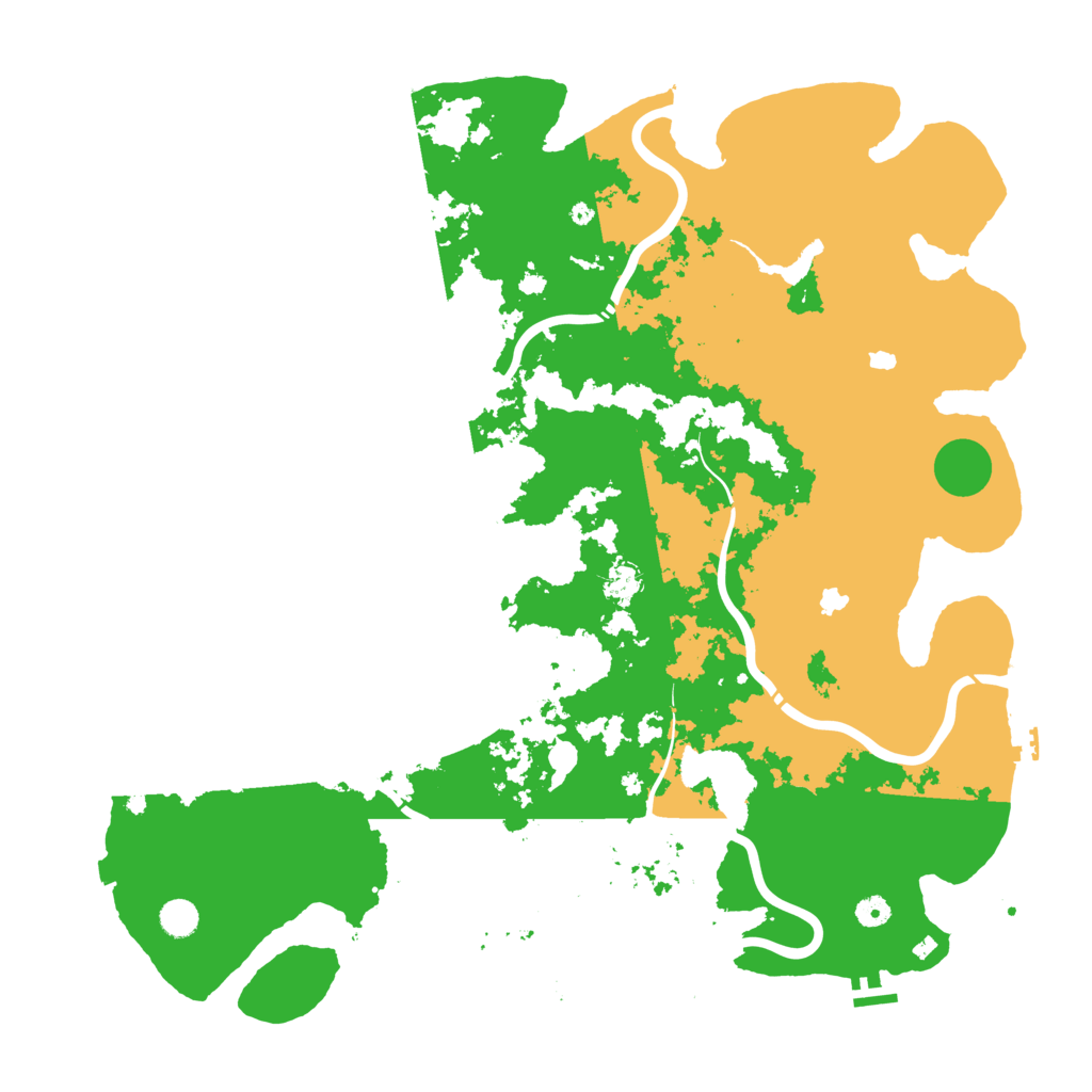 Biome Rust Map: Procedural Map, Size: 5000, Seed: 930854789