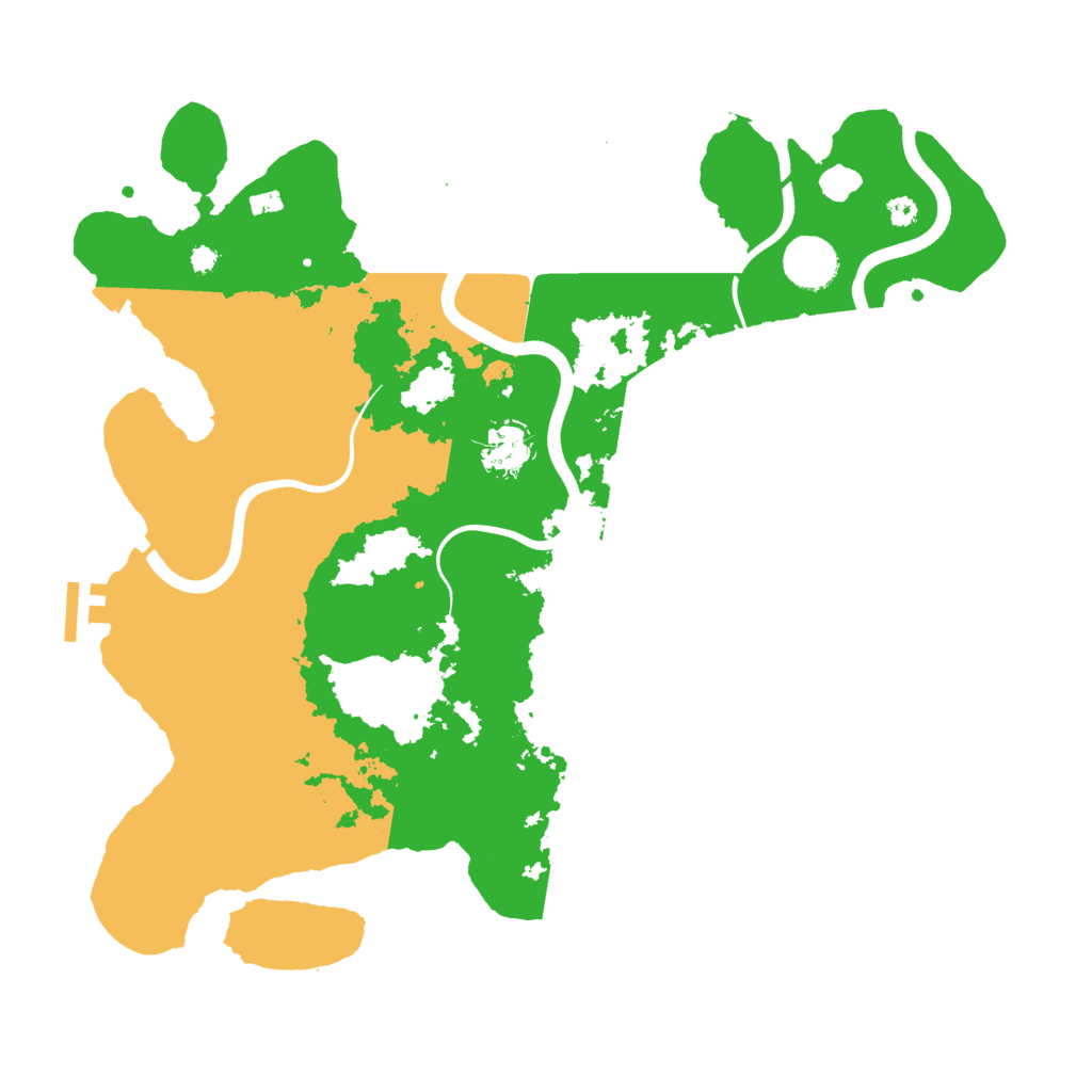 Biome Rust Map: Procedural Map, Size: 3700, Seed: 1616660296