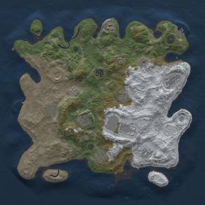 Thumbnail Rust Map: Procedural Map, Size: 3700, Seed: 1616660296, 20 Monuments