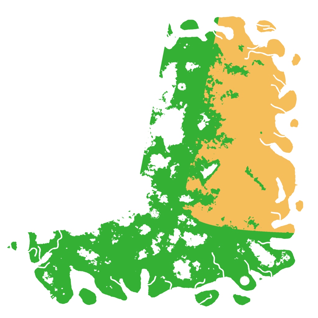 Biome Rust Map: Procedural Map, Size: 6000, Seed: 881460617