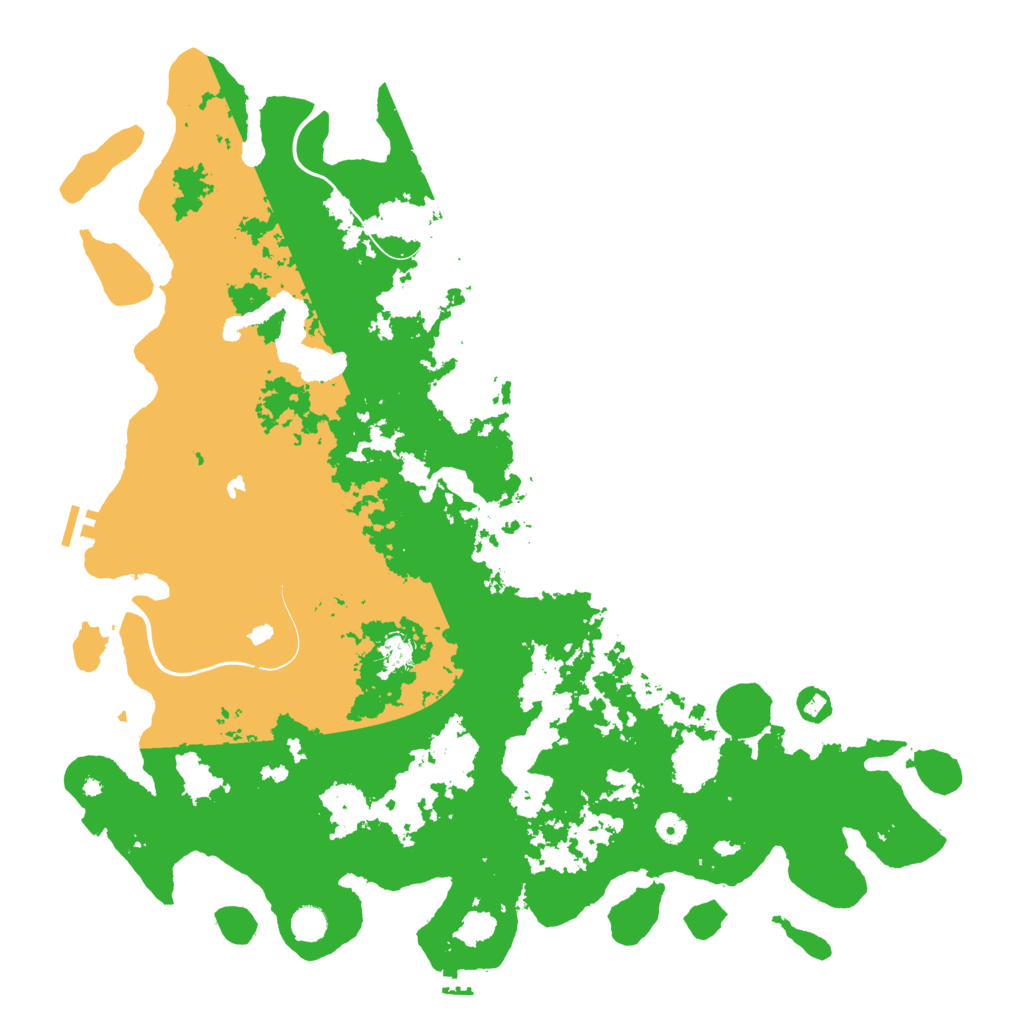 Biome Rust Map: Procedural Map, Size: 5000, Seed: 121135679