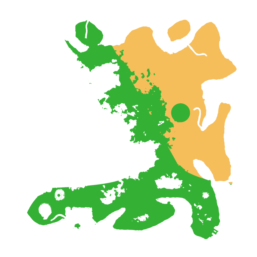 Biome Rust Map: Procedural Map, Size: 3600, Seed: 7196836