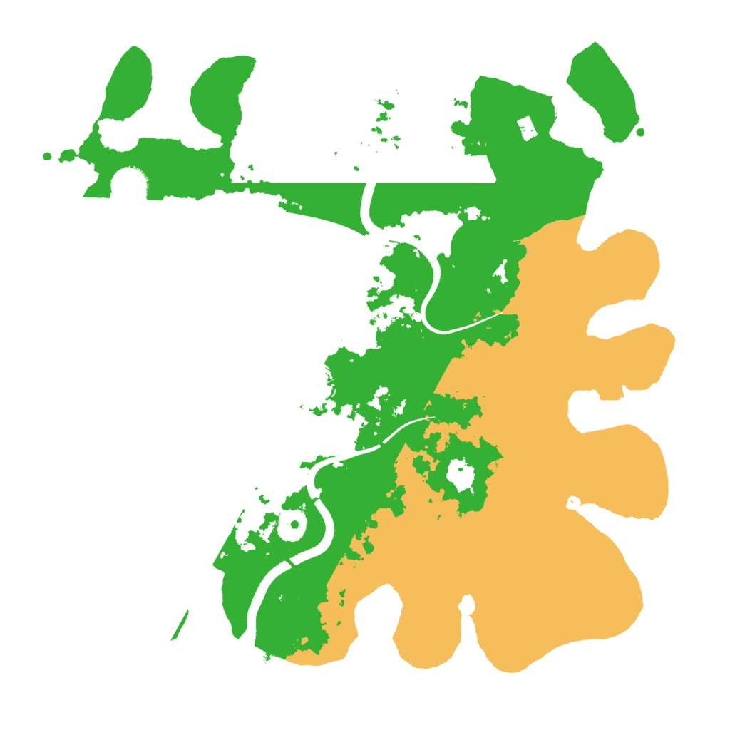 Biome Rust Map: Procedural Map, Size: 3500, Seed: 359428266