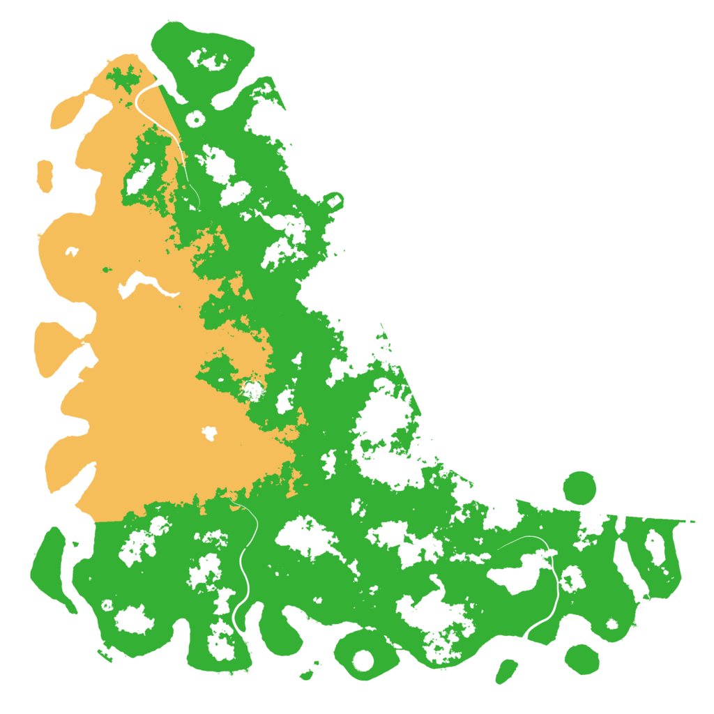 Biome Rust Map: Procedural Map, Size: 6000, Seed: 1450235554