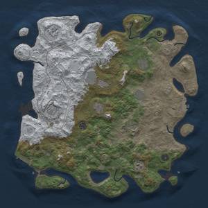 Thumbnail Rust Map: Procedural Map, Size: 4250, Seed: 42, 19 Monuments