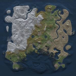 Thumbnail Rust Map: Procedural Map, Size: 4250, Seed: 42, 16 Monuments