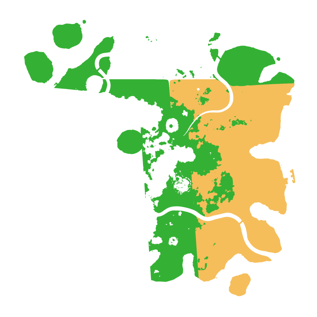 Biome Rust Map: Procedural Map, Size: 3500, Seed: 964112355