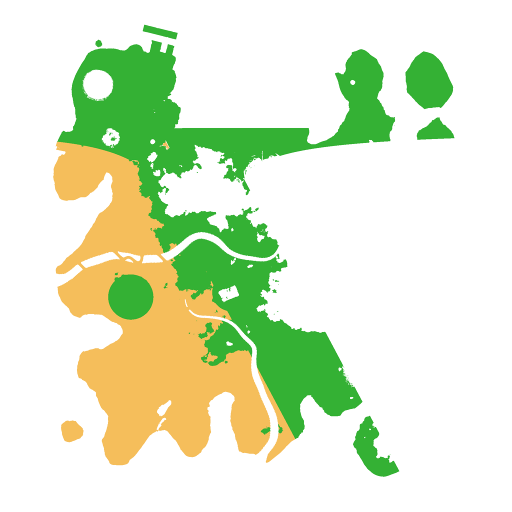 Biome Rust Map: Procedural Map, Size: 3000, Seed: 1235416289