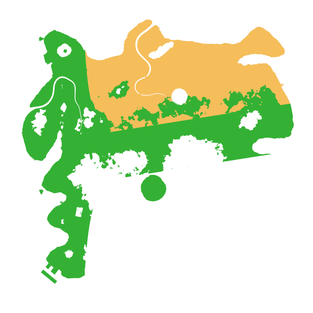 Biome Rust Map: Procedural Map, Size: 3500, Seed: 791289339