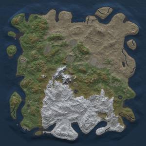 Thumbnail Rust Map: Procedural Map, Size: 5000, Seed: 1005196428, 20 Monuments