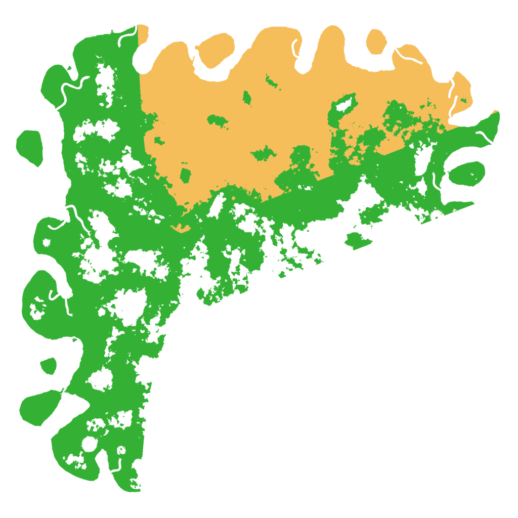 Biome Rust Map: Procedural Map, Size: 6000, Seed: 1985