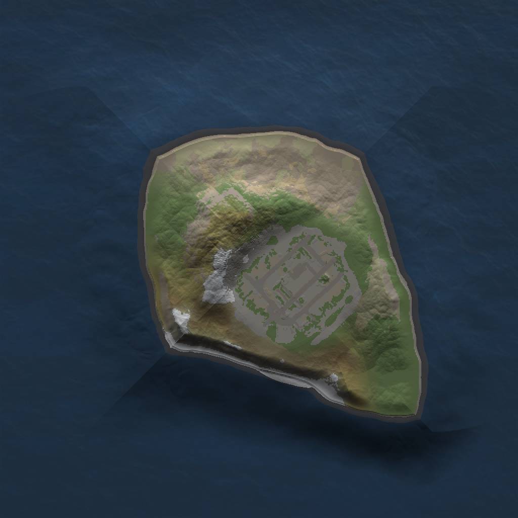 Rust Map: Barren, Size: 1001, Seed: 2147483647, 3 Monuments