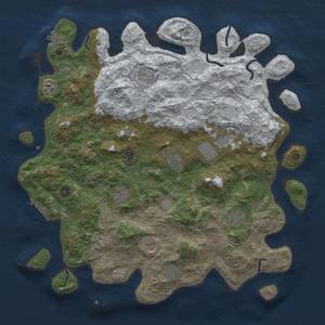 Thumbnail Rust Map: Procedural Map, Size: 4500, Seed: 1731107560, 19 Monuments