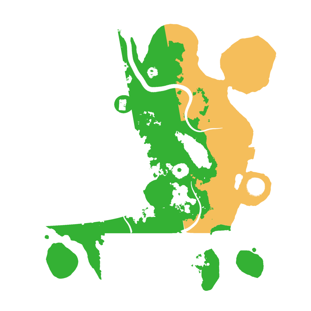 Biome Rust Map: Procedural Map, Size: 3000, Seed: 588