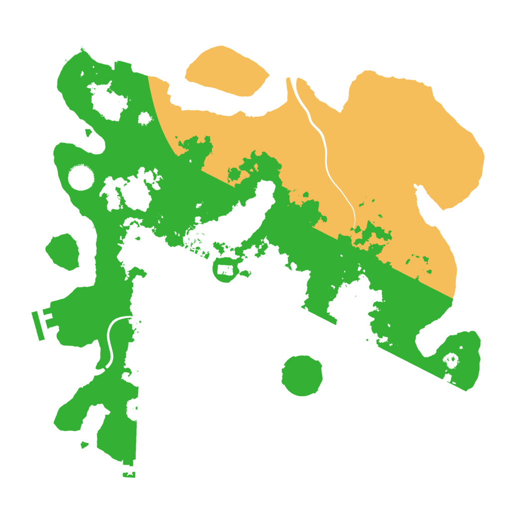 Biome Rust Map: Procedural Map, Size: 3500, Seed: 394187197