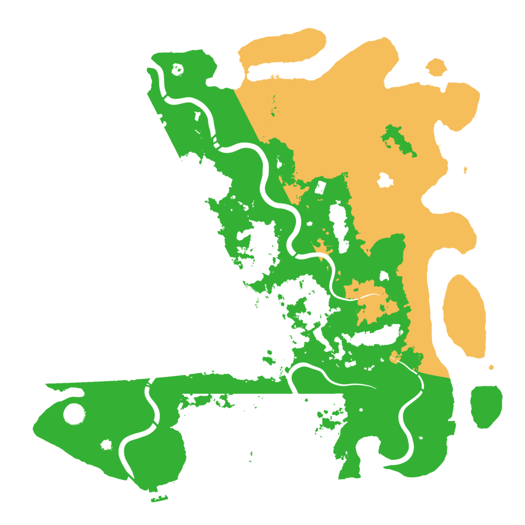 Biome Rust Map: Procedural Map, Size: 4300, Seed: 1216058211