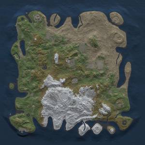 Thumbnail Rust Map: Procedural Map, Size: 4250, Seed: 520582807, 20 Monuments