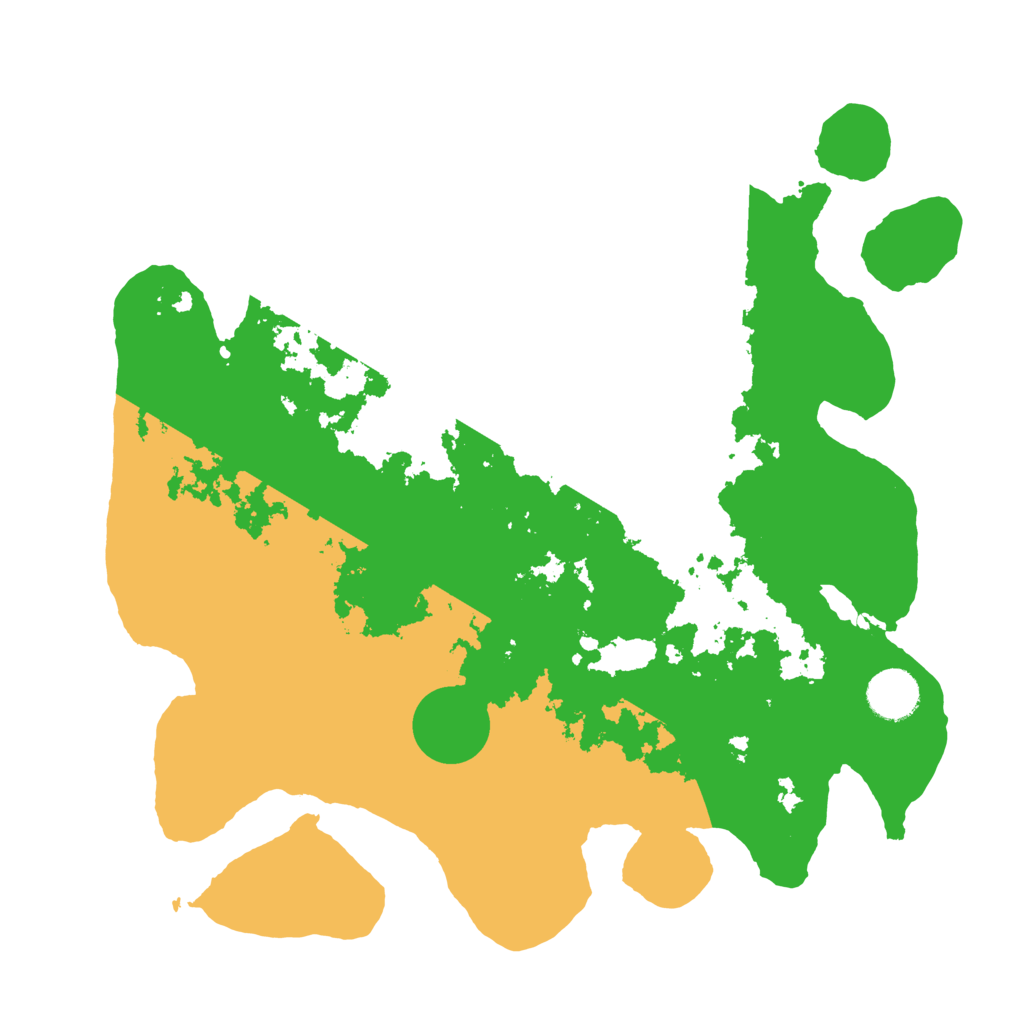 Biome Rust Map: Barren, Size: 3500, Seed: 1031222105