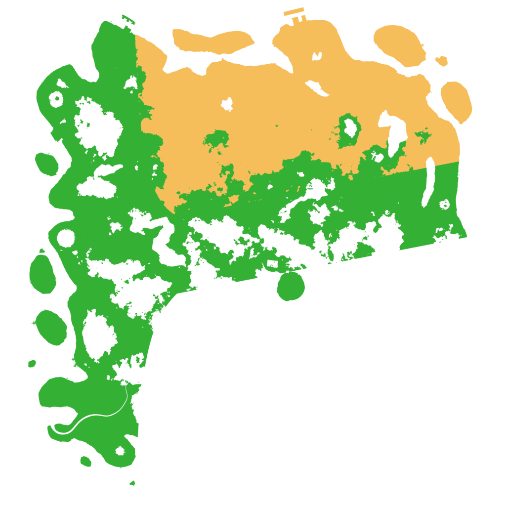 Biome Rust Map: Procedural Map, Size: 5000, Seed: 1236